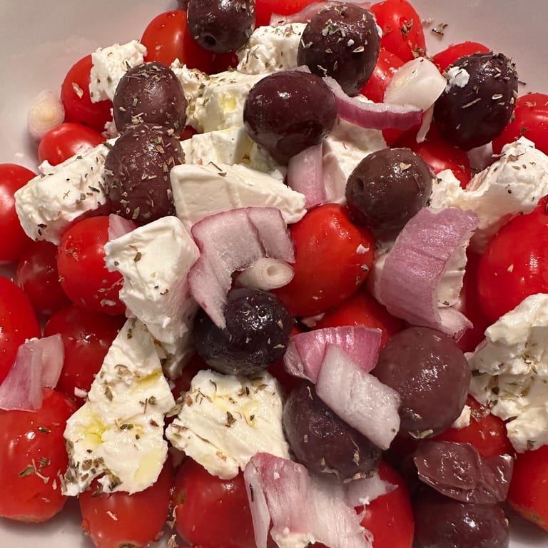 Authentic Horiatiki Salad and Greek Cuisine